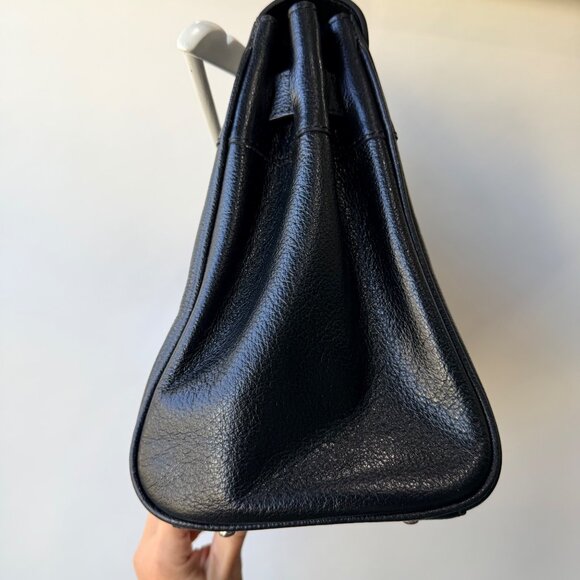 Mac Douglas Pyla Buni Black Leather Bag – Large Handbag Tote - Picture 9 of 15